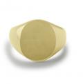 Gouden herenzegelring met zegel 16x14 mm ring graveren