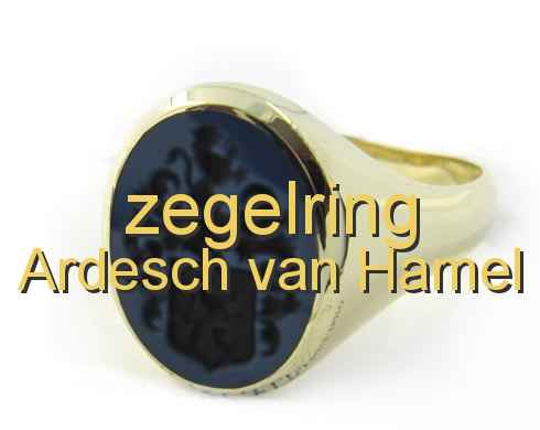 zegelring Ardesch van Hamel