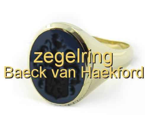 zegelring Baeck van Haekford