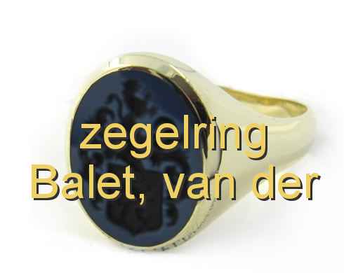 zegelring Balet, van der