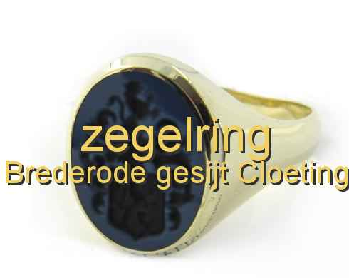 zegelring Brederode gesijt Cloeting