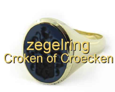 zegelring Croken of Croecken