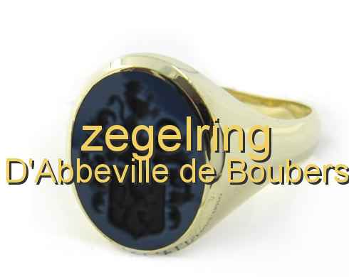 zegelring D'Abbeville de Boubers