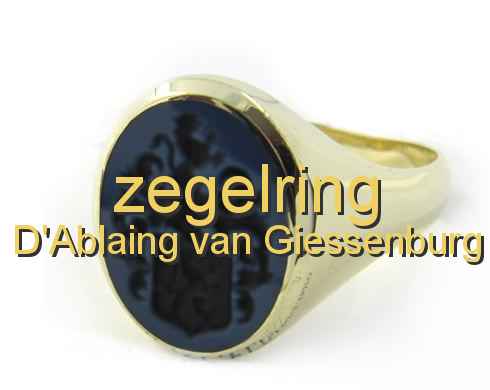 zegelring D'Ablaing van Giessenburg