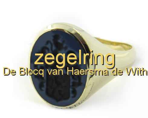 zegelring De Blocq van Haersma de With