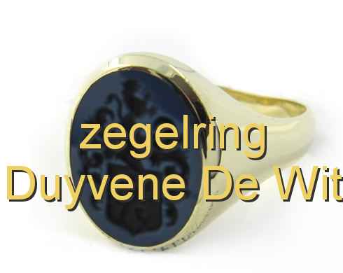 zegelring Duyvené de Wit