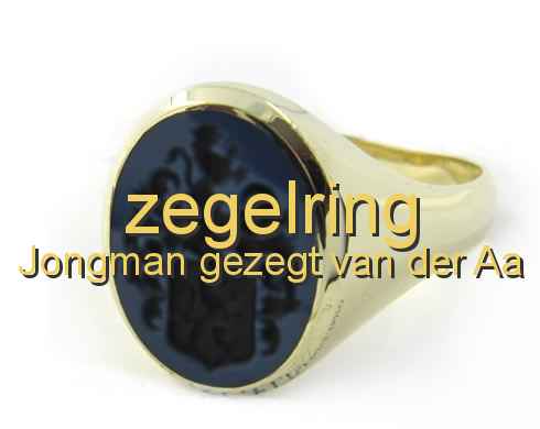 zegelring Jongman gezegt van der Aa