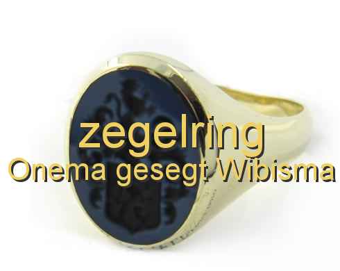 zegelring Onema gesegt Wibisma