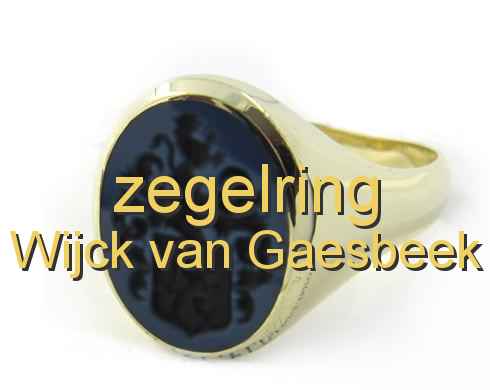 zegelring Wijck van Gaesbeek